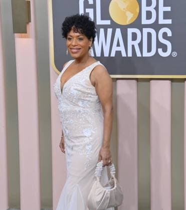 Liza Colón-Zayas arrives for the 80th annual Golden Globe Awards at the Beverly Hilton in Beverly Hills, California on Tuesday, January 10, 2023.  LAP20230110177 JIMxRUYMEN