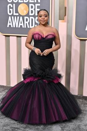Quinta Brunson on the red carpet at the 80th Annual Golden Globe AwardsÂ® at the Beverly Hilton in Beverly Hills, CA on Tuesday, January 10, 2023  Copyright: xHFPAxPhotographerx 34467-029PLX