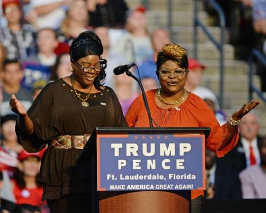 **FILE PHOTO** Diamond of Pro Trump duo Diamond and Silk Has Passed Away at 51. SUNRISE, FL - AUGUST 10: Diamond & Silk speak during Republican Presidential Candidate Donald Trump rally at The BB&T Center on August 10, 2016 in Sunrise Florida. Credit MPI04 MediaPunch Copyright: xMPI04x xMediaPunchx