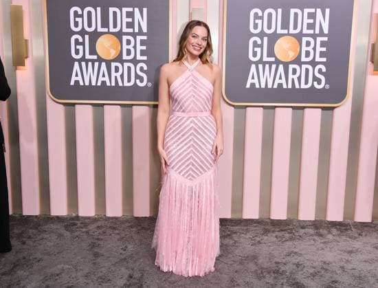 January 10, 2023, Los Angeles, California, United States: Margot Robbie attends the 80th Annual Golden Globe Awards, Arrivals held at The Beverly Hilton in Los Angeles on Jan 10, 2023. Los Angeles United States  - ZUMAc35_ 20230110_zaf_c35_113 Copyright: xGeorgexPimentelx
