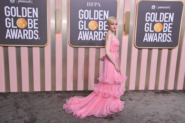 January 10, 2023, Los Angeles, California, United States: Julia Garner attends the 80th Annual Golden Globe Awards, Arrivals held at The Beverly Hilton in Los Angeles on Jan 10, 2023. Los Angeles United States  - ZUMAc35_ 20230110_zaf_c35_137 Copyright: xGeorgexPimentelx