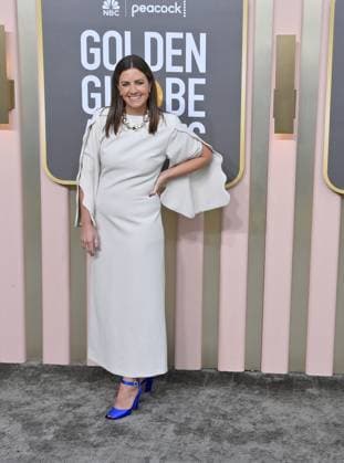 Lindsey Collins arrives for the 80th annual Golden Globe Awards at the Beverly Hilton in Beverly Hills, California on Tuesday, January 10, 2023.  LAP20230110359 JIMxRUYMEN