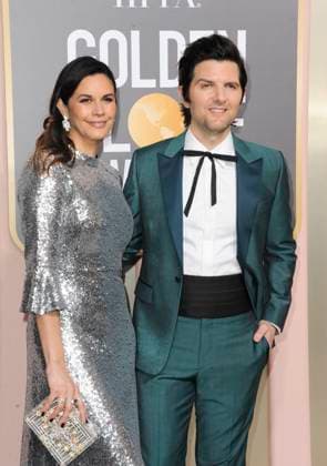 Naomi Scott, Adam Scott at arrivals for 80th Annual Golden Globe Awards - Arrivals, Beverly Hilton Hotel, Beverly Hills, CA January 10, 2023. Photo By: Elizabeth Goodenough Everett Collection at arrivals for 80th Annual Golden Globe Awards - Arrivals, Beverly Hilton Hotel, Beverly Hills, CA January 10, 2023. Photo By: Elizabeth Goodenough Everett Collection PUBLICATIONXNOTxINxCANxCHNxFRAxITAxJPNxNORxPOLxRUSxESPxUKxUSA
