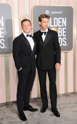 Taron Egerton, Austin Butler at arrivals for 80th Annual Golden Globe Awards - Arrivals, Beverly Hilton Hotel, Beverly Hills, CA January 10, 2023. Photo By: Elizabeth Goodenough Everett Collection at arrivals for 80th Annual Golden Globe Awards - Arrivals, Beverly Hilton Hotel, Beverly Hills, CA January 10, 2023. Photo By: Elizabeth Goodenough Everett Collection PUBLICATIONXNOTxINxCANxCHNxFRAxITAxJPNxNORxPOLxRUSxESPxUKxUSA