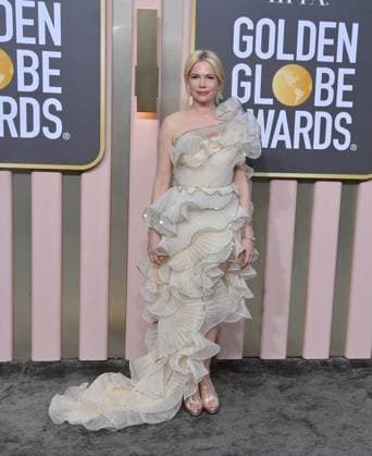 Entertainment Bilder des Tages Michelle Williams arrives for the 80th annual Golden Globe Awards at the Beverly Hilton in Beverly Hills, California on Tuesday, January 10, 2023.  LAP20230110496 JIMxRUYMEN
