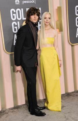 Malcolm McRae, Anya Taylor-Joy at arrivals for 80th Annual Golden Globe Awards - Arrivals, Beverly Hilton Hotel, Beverly Hills, CA January 10, 2023. Photo By: Elizabeth Goodenough Everett Collection at arrivals for 80th Annual Golden Globe Awards - Arrivals, Beverly Hilton Hotel, Beverly Hills, CA January 10, 2023. Photo By: Elizabeth Goodenough Everett Collection PUBLICATIONXNOTxINxCANxCHNxFRAxITAxJPNxNORxPOLxRUSxESPxUKxUSA