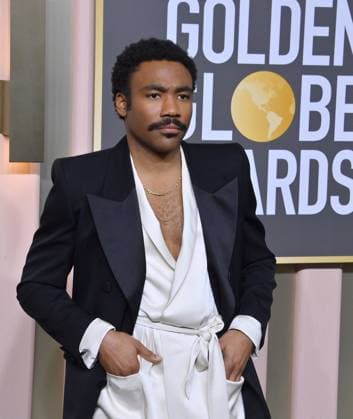 Donald Glover arrives for the 80th annual Golden Globe Awards at the Beverly Hilton in Beverly Hills, California on Tuesday, January 10, 2023.  LAP20230110640 JIMxRUYMEN
