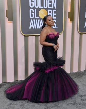 Quinta Brunson arrives for the 80th annual Golden Globe Awards at the Beverly Hilton in Beverly Hills, California on Tuesday, January 10, 2023.  LAP20230110666 JIMxRUYMEN