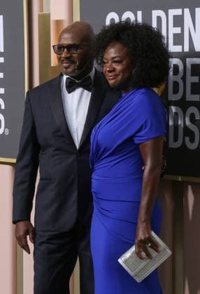 January 10, 2023, Beverly Hills, California, USA: Julius Tennon, Viola Davis on the red carpet at the 80th Annual Golden Globe Awards at The Beverly Hilton on January 10, 2023 in Beverly Hills, California. BNS PI Beverly Hills USA - ZUMAp124 20230110_zaa_p124_062 Copyright: xBURTxHARRISx