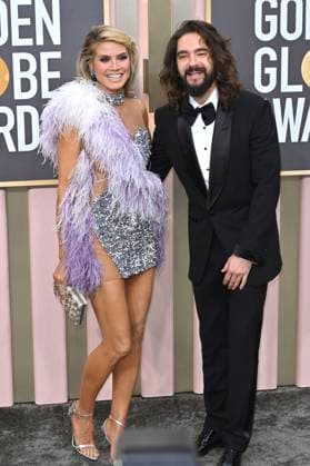 Heidi Klum mit Ehemann Tom Kaulitz bei der Verleihung der 80. Golden Globe Awards im Beverly Hilton Hotel. Beverly Hills, 10.01.2023