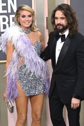 Heidi Klum mit Ehemann Tom Kaulitz bei der Verleihung der 80. Golden Globe Awards im Beverly Hilton Hotel. Beverly Hills, 10.01.2023