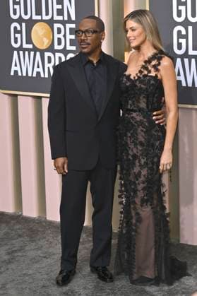 Eddie Murphy mit Partnerin Paige Butcher bei der Verleihung der 80. Golden Globe Awards im Beverly Hilton Hotel. Beverly Hills, 10.01.2023