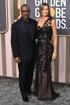 Eddie Murphy mit Partnerin Paige Butcher bei der Verleihung der 80. Golden Globe Awards im Beverly Hilton Hotel. Beverly Hills, 10.01.2023