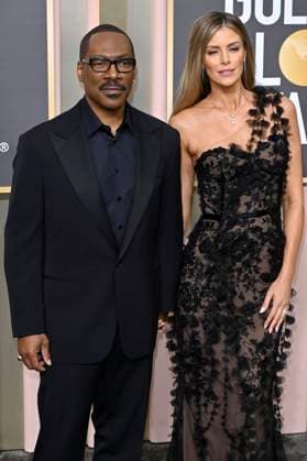 Eddie Murphy mit Partnerin Paige Butcher bei der Verleihung der 80. Golden Globe Awards im Beverly Hilton Hotel. Beverly Hills, 10.01.2023