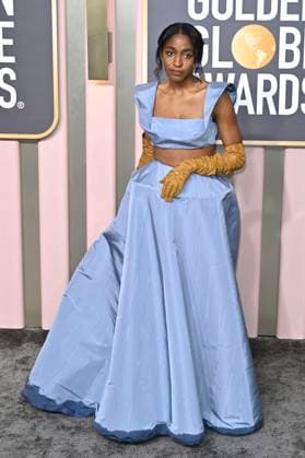 Ayo Edebiri bei der Verleihung der 80. Golden Globe Awards im Beverly Hilton Hotel. Beverly Hills, 10.01.2023