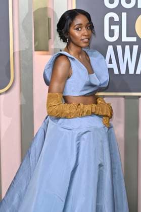 Ayo Edebiri bei der Verleihung der 80. Golden Globe Awards im Beverly Hilton Hotel. Beverly Hills, 10.01.2023