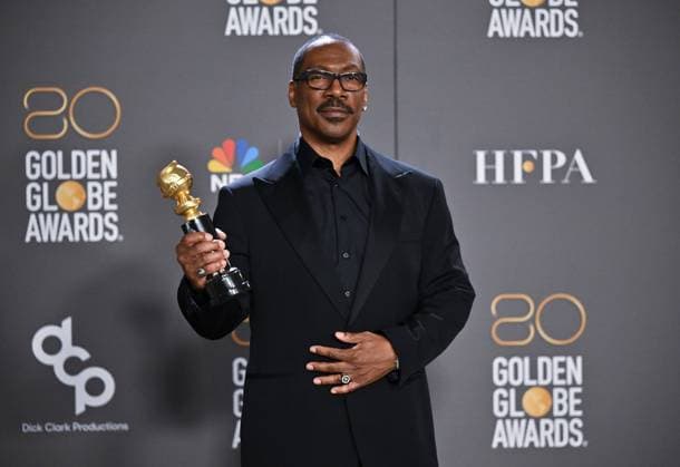 Eddie Murphy. Cecil B. Demille Award Winner in the press room at the 80th Annual Golden Globe AwardsÂ® at the Beverly Hilton in Beverly Hills, CA on Tuesday, January 10, 2023  Copyright: xHFPAxPhotographerx 34467-158PLX