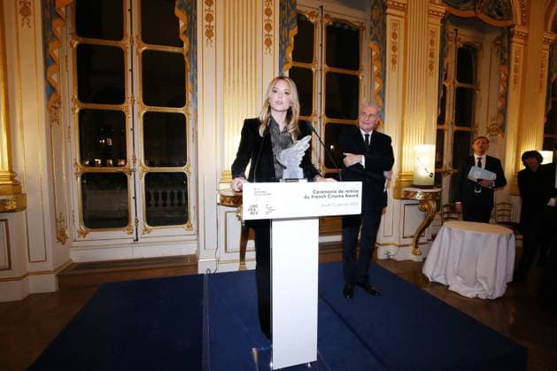 Le Prix du French Cinema Award pour l actrice Belge Virginie Efira au Ministere de la Culture CELEBRITIES: Prix French Cinema Award- Paris - 12 01 2023 JonathanRebboah Panoramic  PESRK24022012
