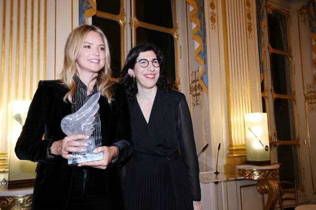 Le Prix du French Cinema Award pour l actrice Belge Virginie Efira au Ministere de la Culture en presence de Rima Abdul Malak ministre de la Culture CELEBRITIES: Prix French Cinema Award- Paris - 12 01 2023 JonathanRebboah Panoramic  PESRK24022012