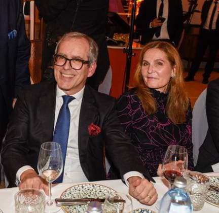 Spenden Gala von Stavros und Saskia Konstantinidis in der Reitschule in München am 19. Dez. 2022 Christian und Liliane Haub (Tengelmann) *** Donation Gala of Stavros and Saskia Konstantinidis in the Reitschule in Munich on 19 Dec 2022 Christian and Liliane Haub Tengelmann