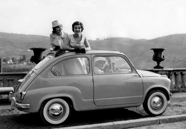 RECORD DATE NOT STATED Fiat 600 trasformabile. 1956 01 02 1950 972_45_W278392