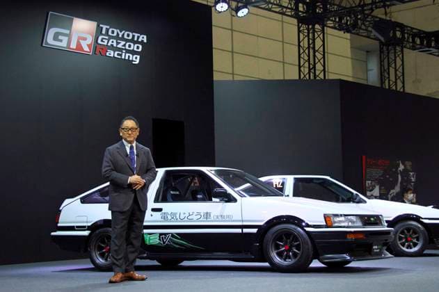 Akio Toyoda beim Tokyo Auto Salon 2023 im Kongresszentrum Makuhari Messe. Chiba, 13.01.2023 *** Akio Toyoda at the Tokyo Auto Salon 2023 at the Makuhari Messe Chiba convention center, 13 01 2023 Foto:xK.xNarax xFuturexImage