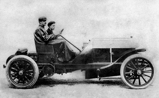 RECORD DATE NOT STATED Felice nazzaro on fiat 100HP. gordon bennett cup auto racing. 1905 01 02 1905 972_05_W278290