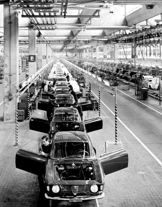 RECORD DATE NOT STATED Alfa Romeo assembly line. arese. Italy 1960-70 01 02 1960 972_05_W283148