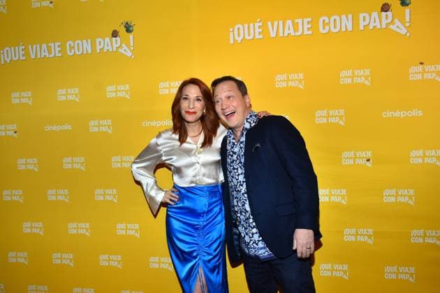 Daddy Daughter Trip Mexico City Film Premiere January 14, 2023, Mexico City, Mexico: Actress Monica Huarte and American actor Rob Schneider attend at Daddy Daughter Trip film premiere at Cinepolis Mitikah. on January 14, 2023 in Mexico City, Mexico. (Photo by Carlos Tischler Eyepix Group) Copyright: xCarlosxTischler xEyepixxGroupx CT_14012023_86226