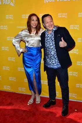 Daddy Daughter Trip Mexico City Film Premiere January 14, 2023, Mexico City, Mexico: Actress Monica Huarte and American actor Rob Schneider attend at Daddy Daughter Trip film premiere at Cinepolis Mitikah. on January 14, 2023 in Mexico City, Mexico. (Photo by Carlos Tischler Eyepix Group) Copyright: xCarlosxTischler xEyepixxGroupx CT_14012023_86228