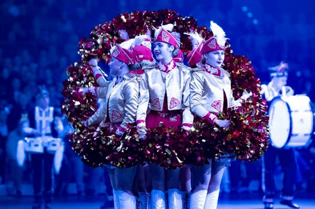 Leipzig, Deutschland 15. Januar 2023: Musikparade - Leipzig - 2023 Europas größte Tournee der Militär- und Blasmusik macht Station in Leipzig. Im Bild: International Fanfare Showorchestra (Baltic Countries) Quarterback IImmobilien Arena Sachsen Copyright: xFotostandx xBallaschx