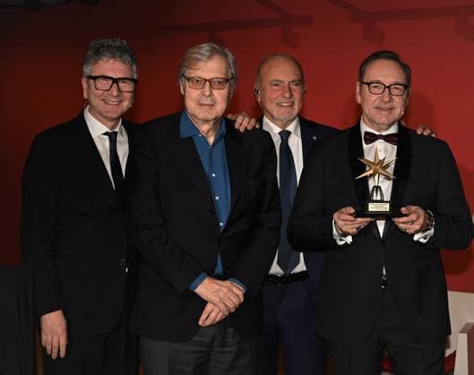 Kevin Spacey erhält den Stella della Mole Award in Turin Turin, Italy Kevin Spacey receives the Stella della Mole award at the National Cinema Museum, from Enzo Ghigo, president of the National Cinema Museum, with Vittorio Sgarbi, MiC Undersecretary for Culture, Domenico De Gaetano director of the Museum Spacey Mole Star Award  Copyright: xNickxZonnax xipa-agency.netx xNickxZonnax IPA_IPA35515943