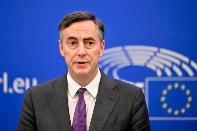 Politiker David McAllister bei einer Pressekonferenz im Europäischen Parlament. Straßburg, 18.01.2023 Grand Est Frankreich *** Politician David McAllister at a press conference in the European Parliament Strasbourg, 18 01 2023 Grand Est France Copyright: xDwixAnoraganingrumx