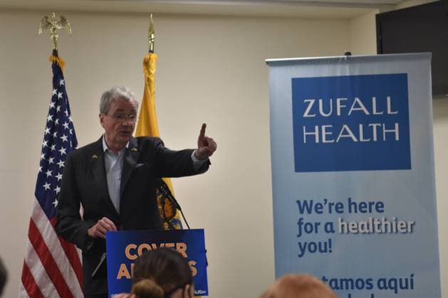(NEW) Governor Phil Murphy Highlights Expanded Eligibility for NJ FamilyCare Health Care Coverage as Administration Continues Efforts to Cover All Kids. January 18, 2023, Morristown, New Jersey, USA January 18, 2023, Morristown, New Jersey, USA: Governor Phil Murphy highlighted expanded eligibility for the NJ FamilyCare health care coverage as part of his Administration™s efforts to provide all New Jersey children with health insurance through the Cover All Kids campaign. As of January 1, 2023, children under the age of 19 whose families meet income eligibility requirements are now able to obtain Medicaid coverage regardless of their immigration status. (Foto: Kyle Mazza TheNews2 imago images) (NEW) Governor Phil Murphy Highlights E  Copyright: xKylexMazzax