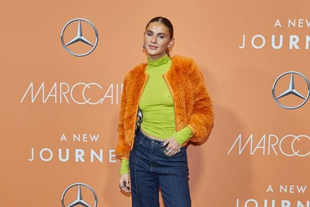 Stefanie Giesinger - Marc Cain Fashion Show A NEW JOURNEY im ehemaligen Flughafen Tempelhof in Berlin am 18.01.2023. Marc Cain Fashion Show - A NEW JOURNEY *** Stefanie Giesinger Marc Cain Fashion Show A NEW JOURNEY at the former Tempelhof Airport in Berlin on 18 01 2023 Marc Cain Fashion Show A NEW JOURNEY