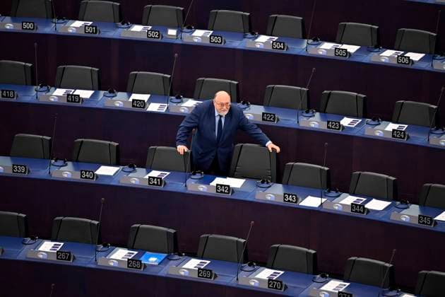 Politiker Alexander Alexandrov Yordanov bei der Wahl eines neuen Vizepräsident des EU-Parlaments. Straßburg, 18.01.2023 Grand Est Frankreich *** Politician Alexander Alexandrov Yordanov at the election of a new vice president of the EU Parliament Strasbourg, 18 01 2023 Grand Est France Copyright: xDwixAnoraganingrumx