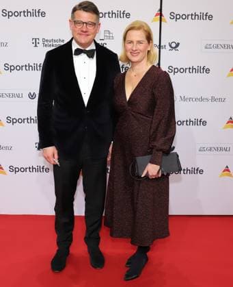 21.01.2023 Frankfurt am Main, Festhalle Der 52. Ball des Sports der Deutschen Sporthilfe Hessens Ministerpräsident Boris Rhein imit Eherau Tanja Raab-Rhein