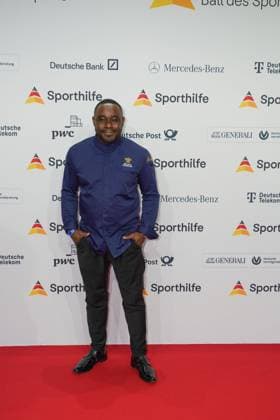 Die Sporthilf hat zum 52. Ball des Sports geladen. Viel Prominens kam ueber den roten Teppich. Nelson Mueller - 52. Ball des Sports Die Sporthilf hat zum 52. Ball des Sports geladen. Viel Prominens kam ueber den roten Teppich. Deutschland, Frankfurt, Festhalle, 21.01.2023