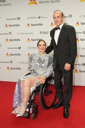 Die Sporthilf hat zum 52. Ball des Sports geladen. Viel Prominens kam ueber den roten Teppich. Christina Vogel, Eberhard Ginger - 52. Ball des Sports Die Sporthilf hat zum 52. Ball des Sports geladen. Viel Prominens kam ueber den roten Teppich. Deutschland, Frankfurt, Festhalle, 21.01.2023