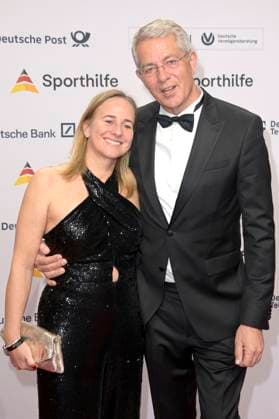 Susanne Brand und Stefan Schulte beim 52. Ball des Sports 2023 in der Festhalle Frankfurt. Frankfurt am Main, 21.01.2023