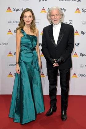 Giovanna Moreno und Hermann Bühlbecker beim 52. Ball des Sports 2023 in der Festhalle Frankfurt. Frankfurt am Main, 21.01.2023