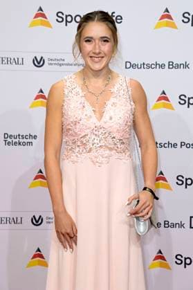 Rebekka Haase beim 52. Ball des Sports 2023 in der Festhalle Frankfurt. Frankfurt am Main, 21.01.2023