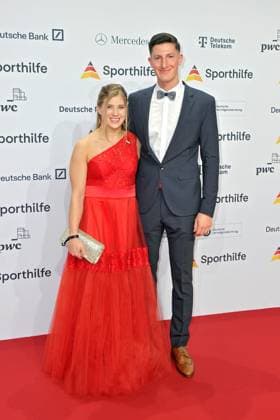 Ball des Sports . Elisabeth Seitz und Nils Heyden anläßlich des Ball des Sports am 21.01.2023 in der Festhalle Frankfurt Main. 20230121MWI55399