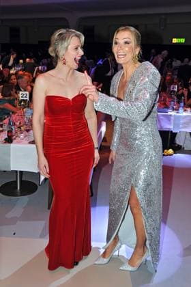 Ball des Sports . Britta Heidemann und Franziska van Almsick anläßlich des Ball des Sports am 21.01.2023 in der Festhalle Frankfurt Main. 20230121MWI56308