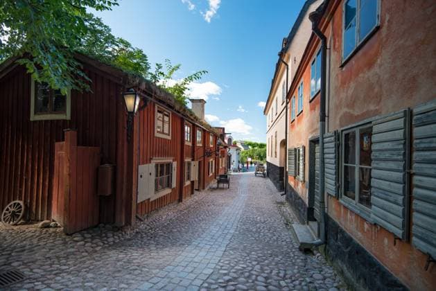 RECORD DATE NOT STATED Skansen open-air museum and zoo in Sweden located on the island DjurgoÂ¥rden in Stockholm. Old swedish traditional village. Scandinavia, Europe. , 33409882.jpg, architecture, attraction, beauty, blue, building, cart, countryside, europe, european, farm, folk, green, historic, historical, history, house, hut, landmark, museum, nature, old, outdoor, path, red, rural, rustic, scandinavia, scandinavia13, scandinavian, skansen, sky, stockholm, summer, sweden, swedish, tourism, tourist, traditional, travel, village, vintage, white, wood, wooden