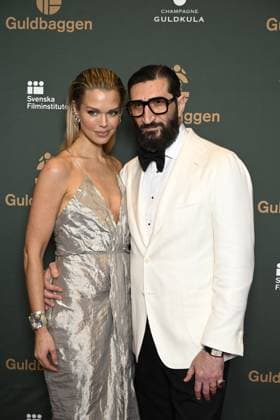 Actor Fares Fares and Clara Hallencrutz arrives at the Swedish Film Awards, Guldbaggegalan, at Cirkus in Stockholm, Sweden, January 23, 2023 STOCKHOLMK SWEDEN x10040x,  Copyright: xAndersxWiklund TTx SWEDISH FILM AWARDS 2023 SCANPIXB054516