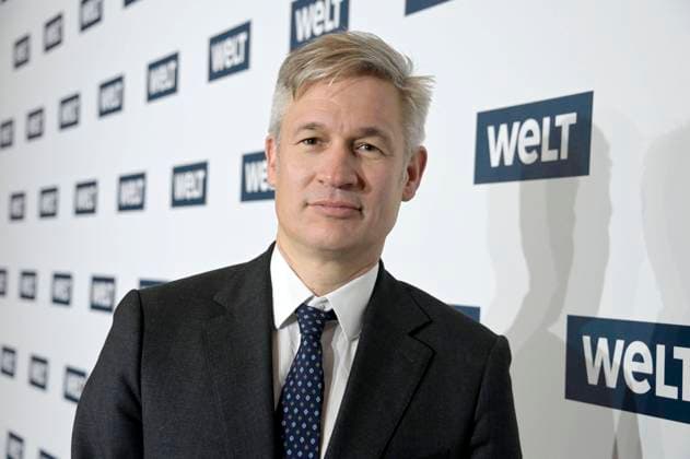 Ulf Poschardt beim 14. WELT-Wirtschaftsgipfel 2023 im Axel-Springer-Haus. Berlin, 24.01.2023 *** Ulf Poschardt at the 14 WELT Business Summit 2023 at Axel Springer Haus Berlin, 24 01 2023 Foto:xF.xKernx xFuturexImage