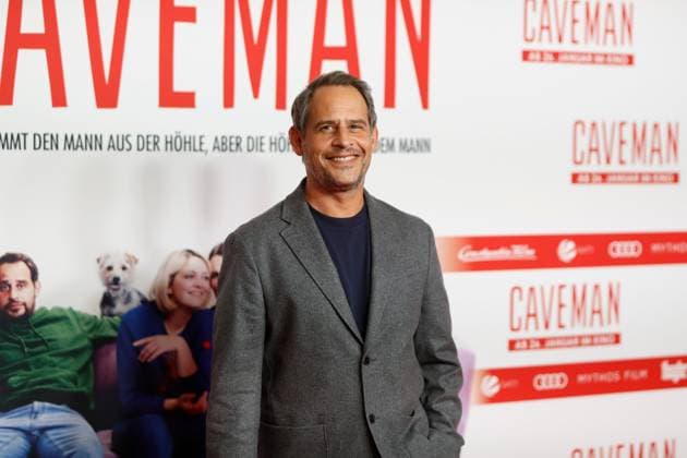 Premiere von Caveman in Berlin Moritz Bleibtreu auf dem roten Teppich bei der Premiere von Caveman im Zoo Palast in Berlin. *** Premiere of Caveman in Berlin Moritz Bleibtreu on the red carpet at the premiere of Caveman at the Zoo Palast in Berlin Copyright: xEventpressxGolejewskix