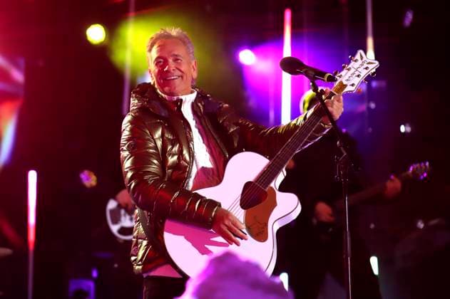 Olaf Berger bei der Aufzeichnung der TV-Show Wenn die Musi spielt - Winter Open Air 2023 auf der Bühne bei der Talstation der Kaiserburgbahn. Bad Kleinkirchheim, 21.01.2023