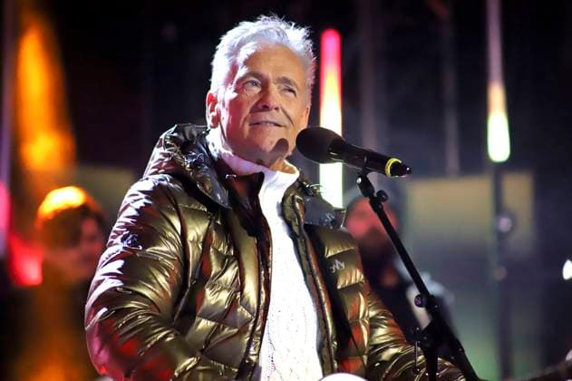 Olaf Berger bei der Aufzeichnung der TV-Show Wenn die Musi spielt - Winter Open Air 2023 auf der Bühne bei der Talstation der Kaiserburgbahn. Bad Kleinkirchheim, 21.01.2023